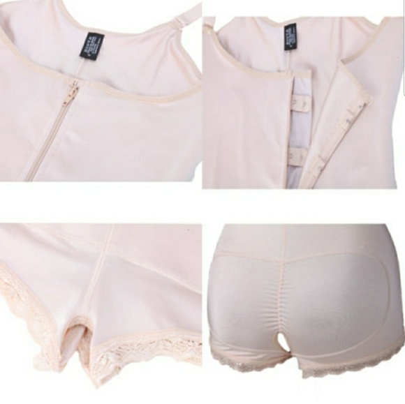 2022 Black Full Body Shaper High Compression Strappy Waist shaper abdominal comp - Picture 6 of 7